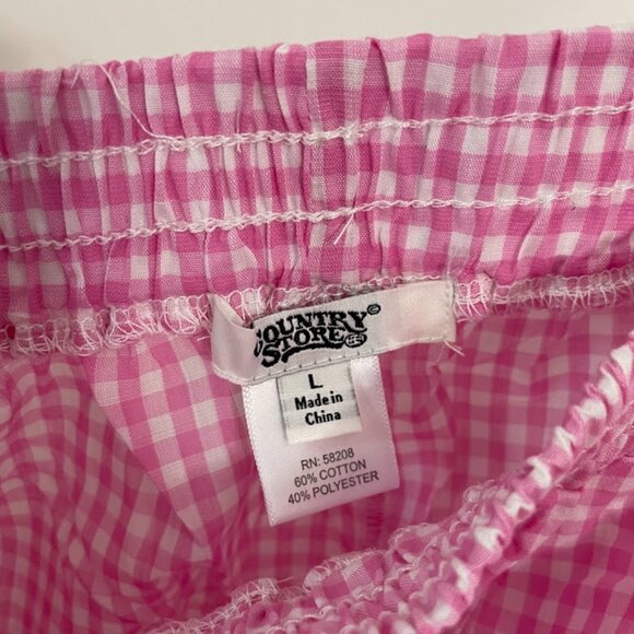 NWT Country Store Pink Gingham Capris | Size: Large - Picture 4 of 5